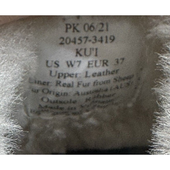 NWOB Olukai Women's Ku'i Slip-On Slippers - Tan/Bone W7 EU 37 w/ Blemishes - Picture 4 of 6